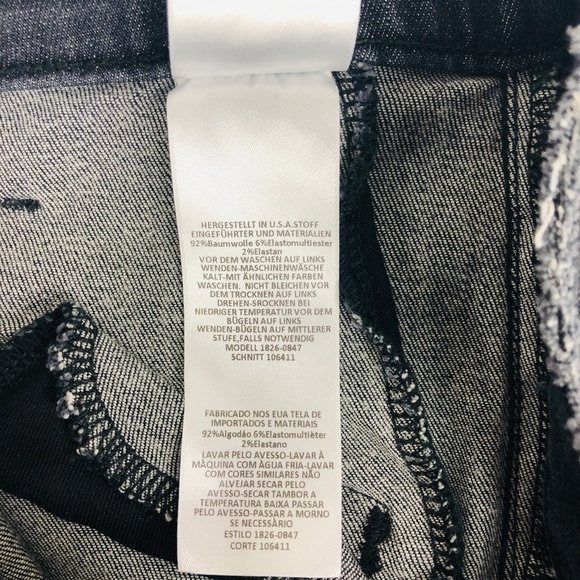 Current/Elliott Distressed Zipper Pockets Skinny Jean 26 - Picture 13 of 14